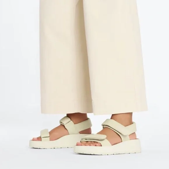 NWT BIRKENSTOCK Theda Platform Sandal, Ecru, size 37 - Picture 3 of 5